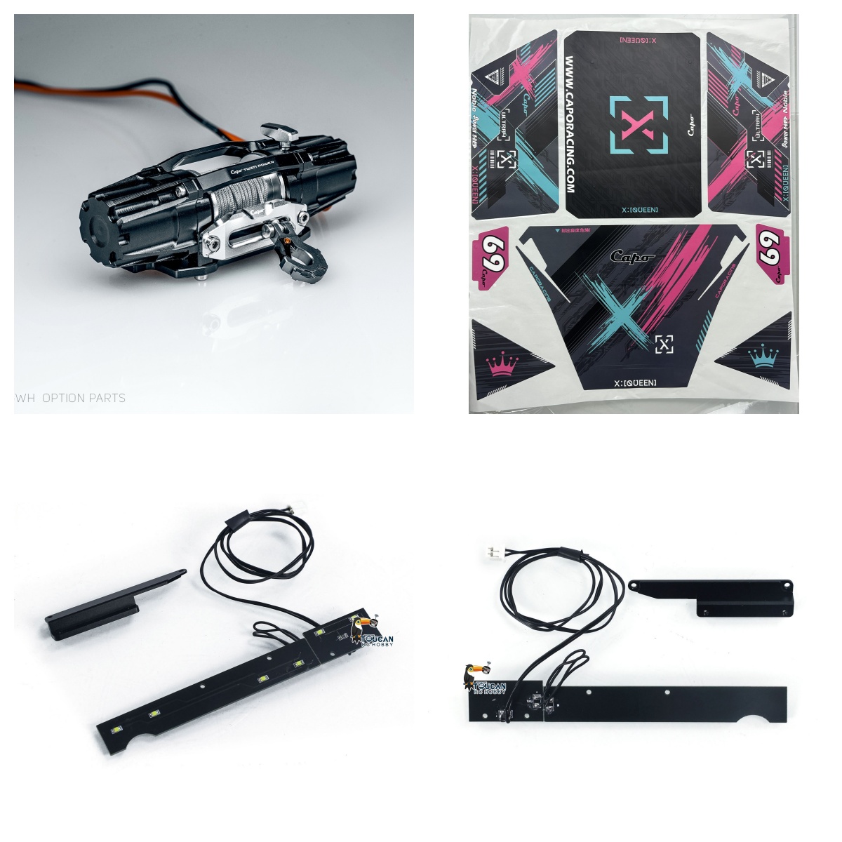 Hobby Queen Rc - Capo Winch Sticker Dashboard Light Background