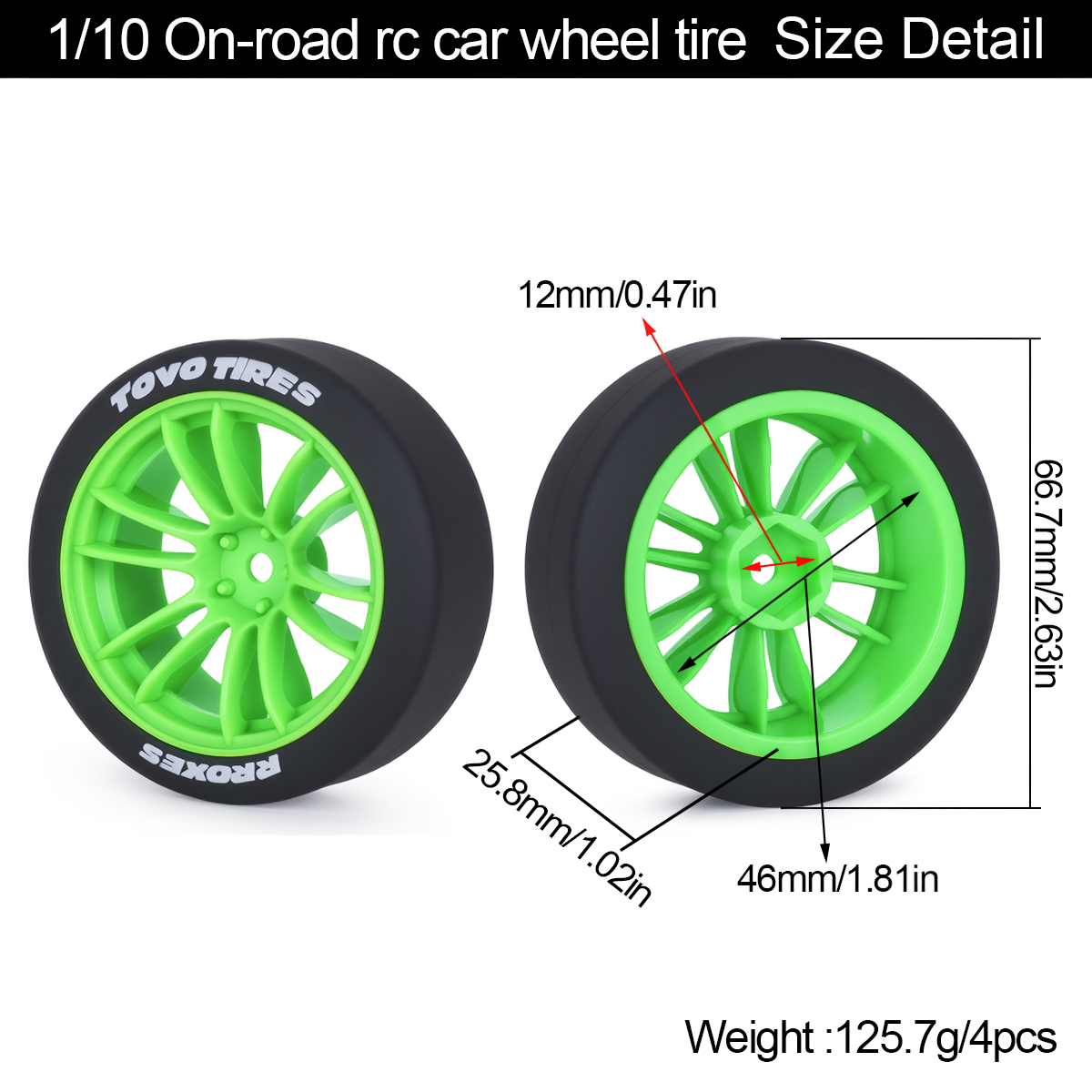 4Pcs Hard Drift Tires Wheel Ty – Rc Hobby Engine Bewertung und Preis