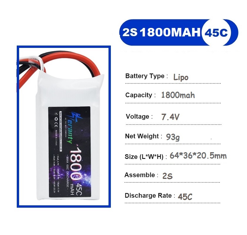 2PCS 7.4V Lipo 2S Battery 1500 – Rc Hobby Helicopter Bewertung und Preis